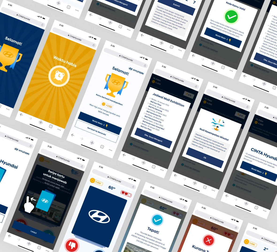 High Fidelity UI Mockups Suite & Prototype Screens