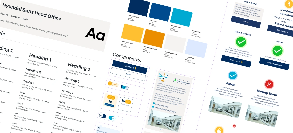 Hyundai Typography & Color Architecture Component System