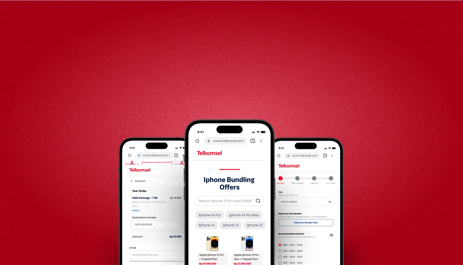 Telkomsel Website Ecommerce Revamp